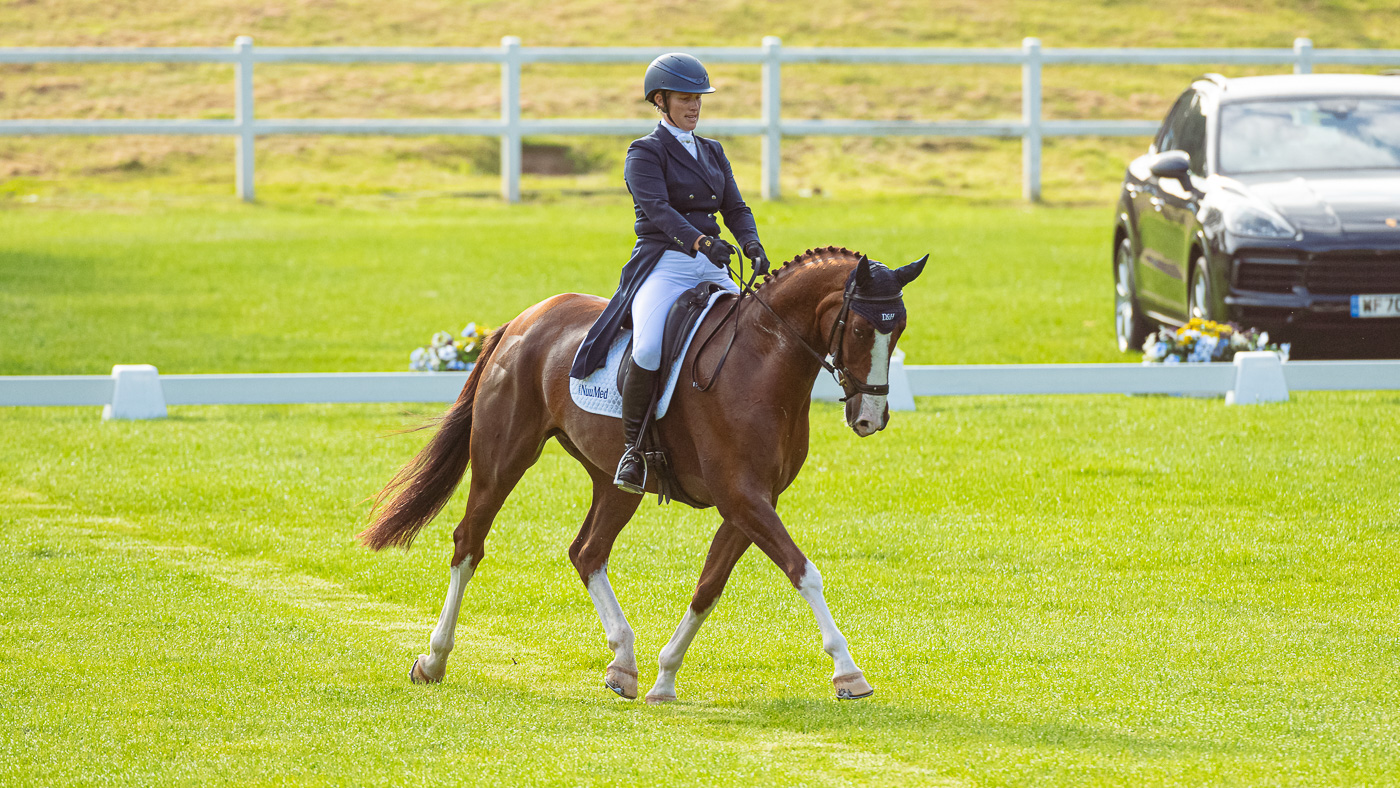 Bicton Horse Trials dressage guinea pigs Zara Tindall and Class Affair