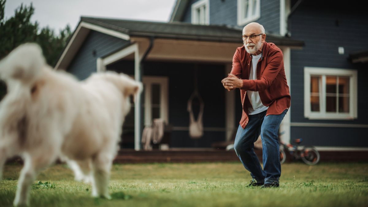 Man and dog