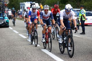 Andre Greipel leads the breakaway on stage 12 of the Tour de France