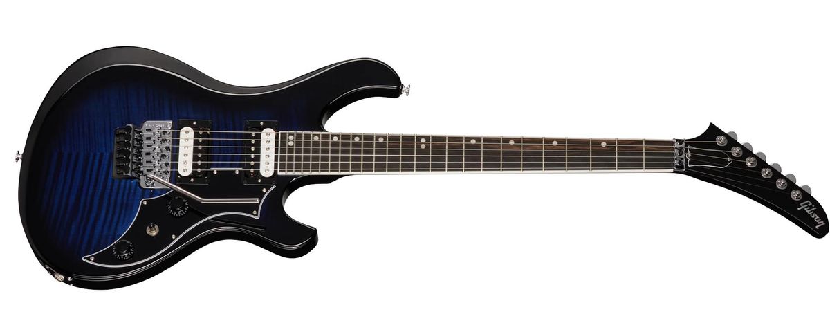 The Gibson Victory Floyd Rose was teased at NAMM and arrives in Iguana Burst, Deep Ocean Burst, and Translucent Ebony Burst finishes.