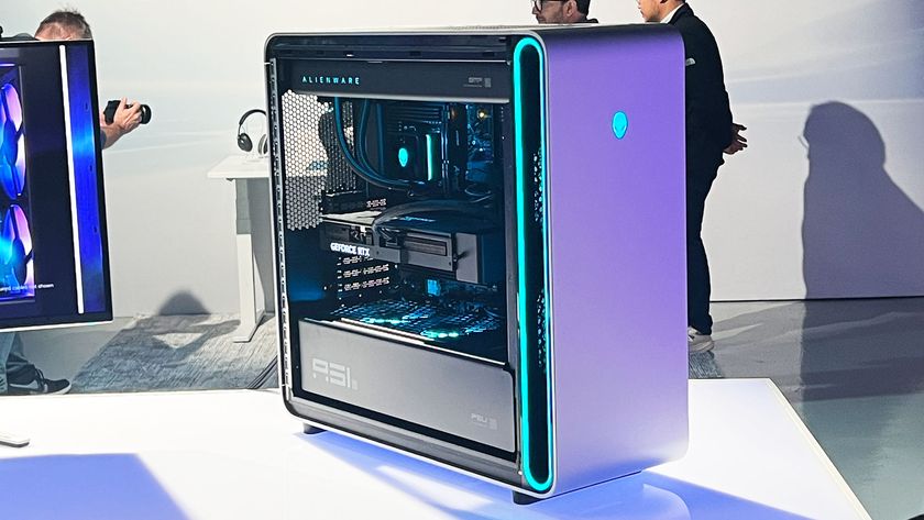 An Alienware Area 51 gaming PC on display