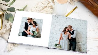 A photo wedding book from Printique