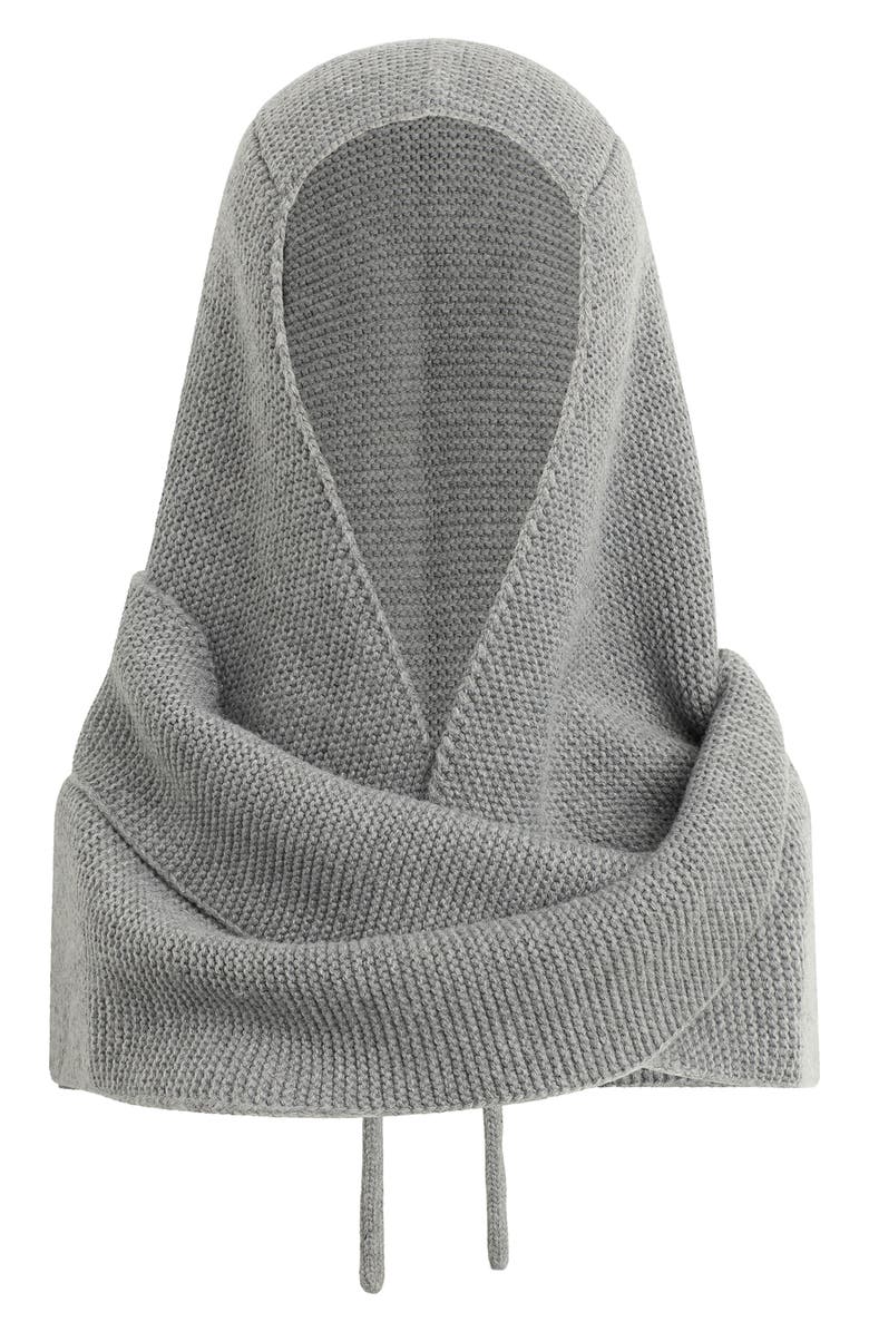 Knit Hood With Ties