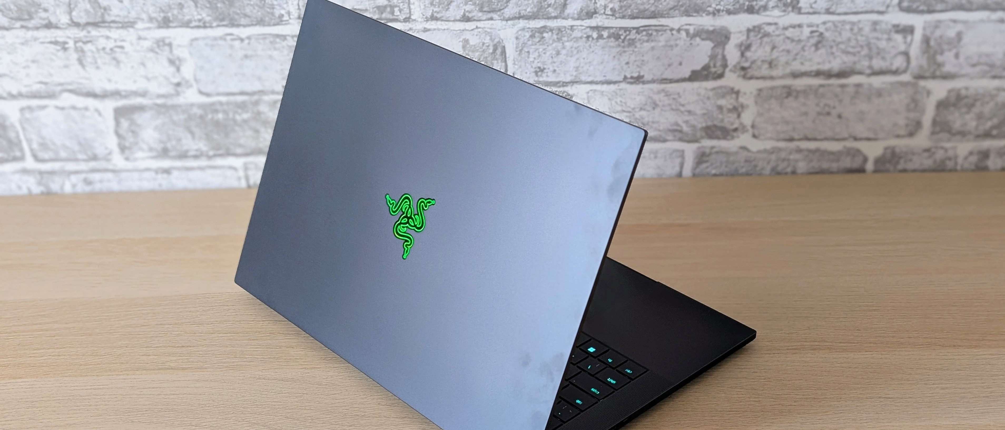 The Razer Blade 16 on a desk
