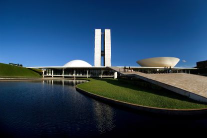 National Congress, Brasilia, DF, Brazil, a key example of brazilian modernism