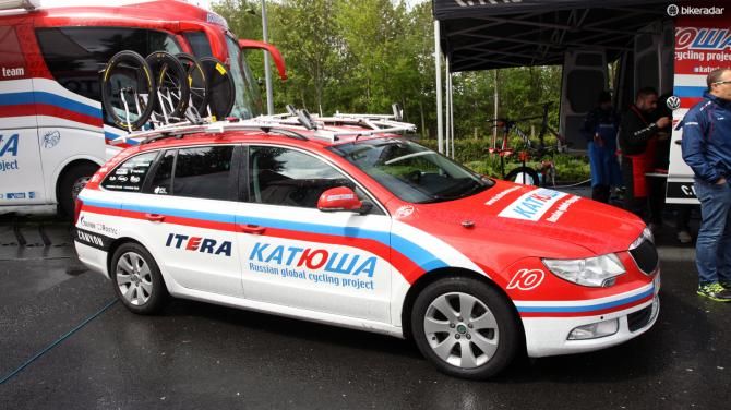 Katusha also uses Skoda Octavias