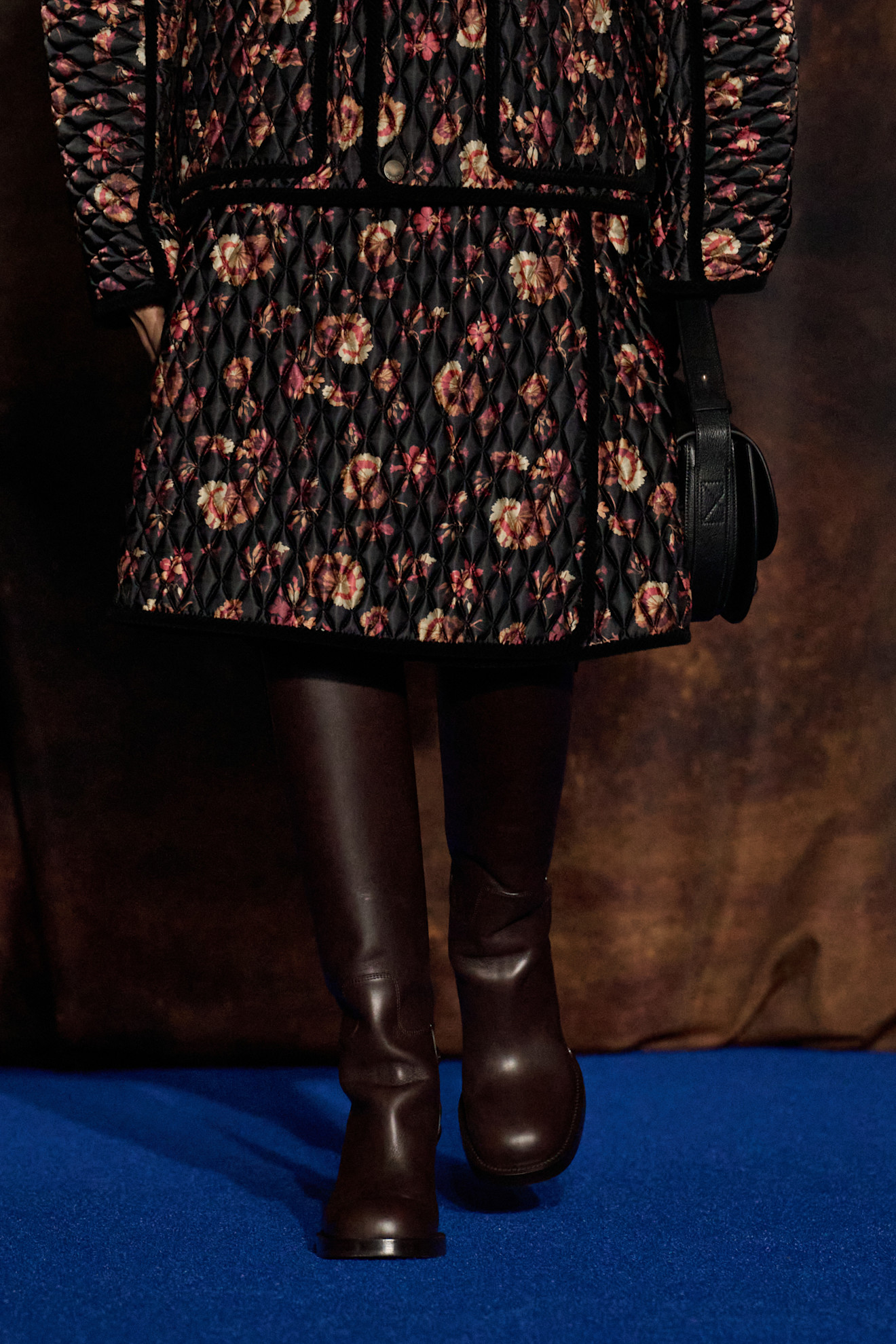 Burberry boots on the runway.