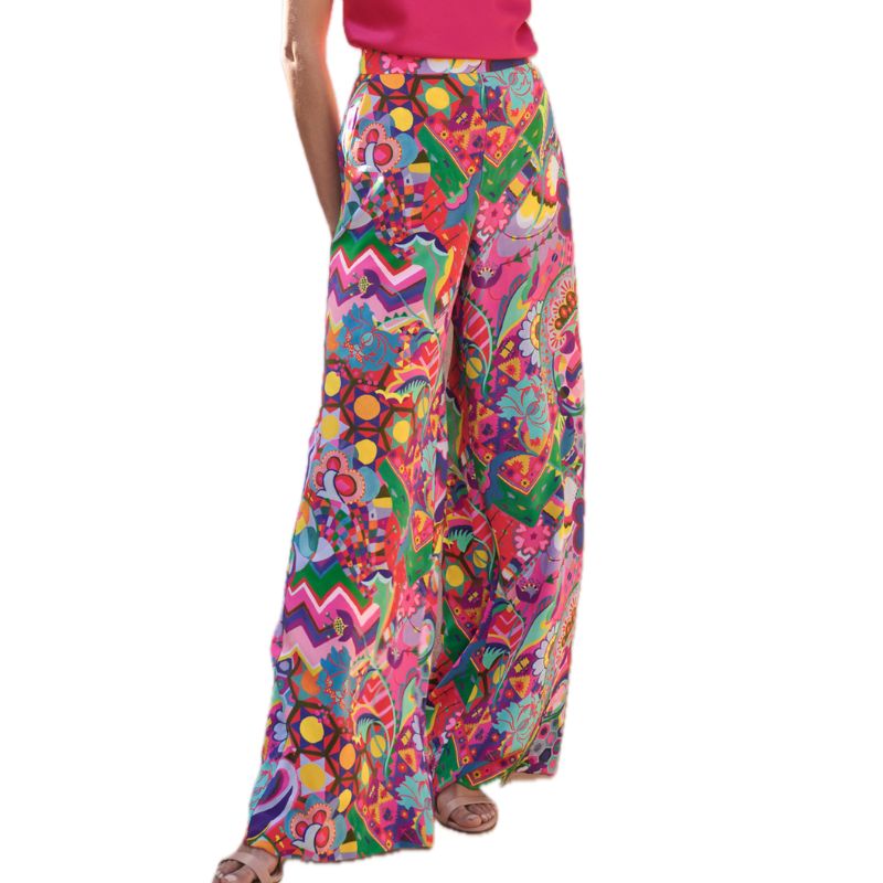The Fold, Arezzo Silk Trousers Made With Liberty Fabric