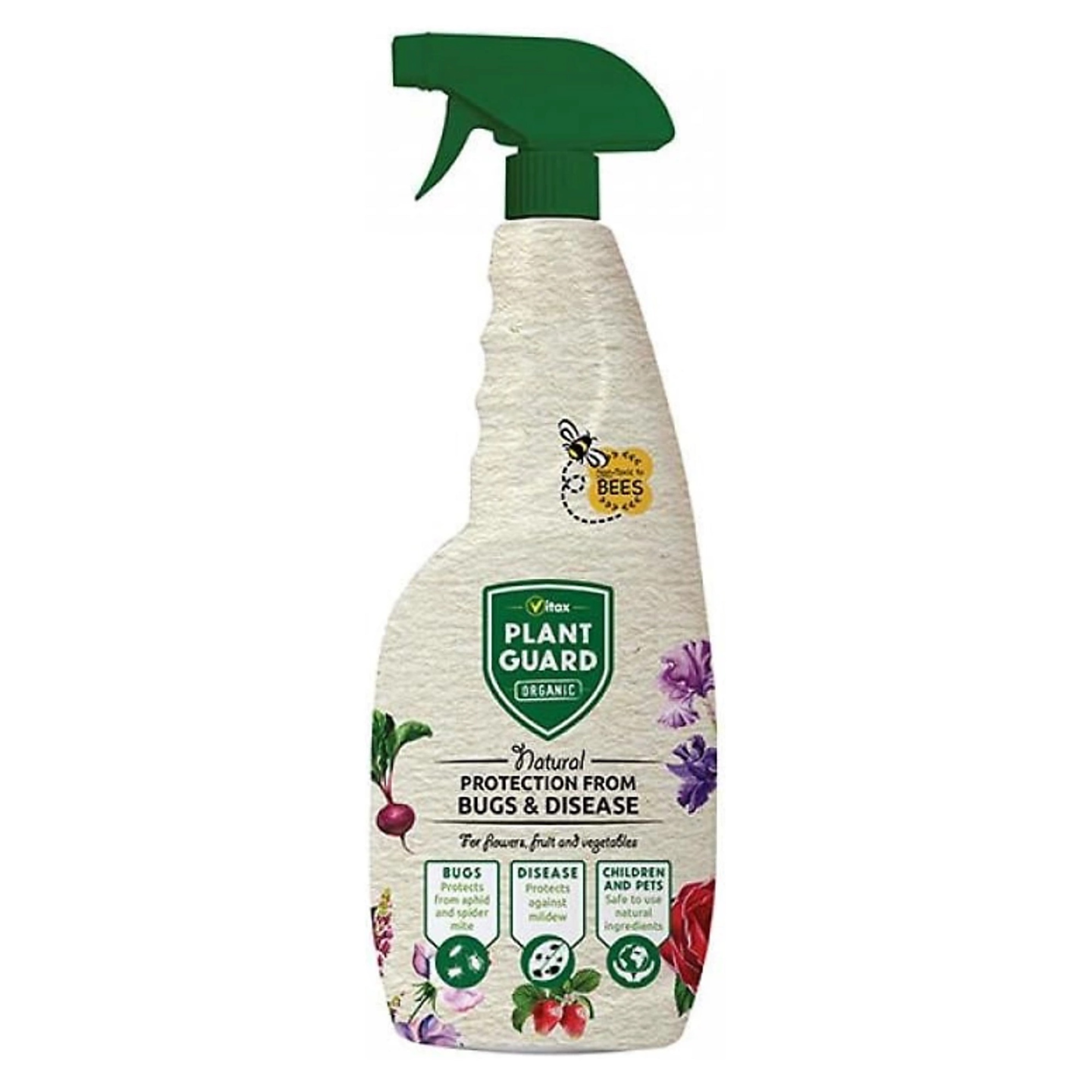 Vitax Organic Plant Guard Ready To Use Spray Protect Bugs and Disease, 750ml