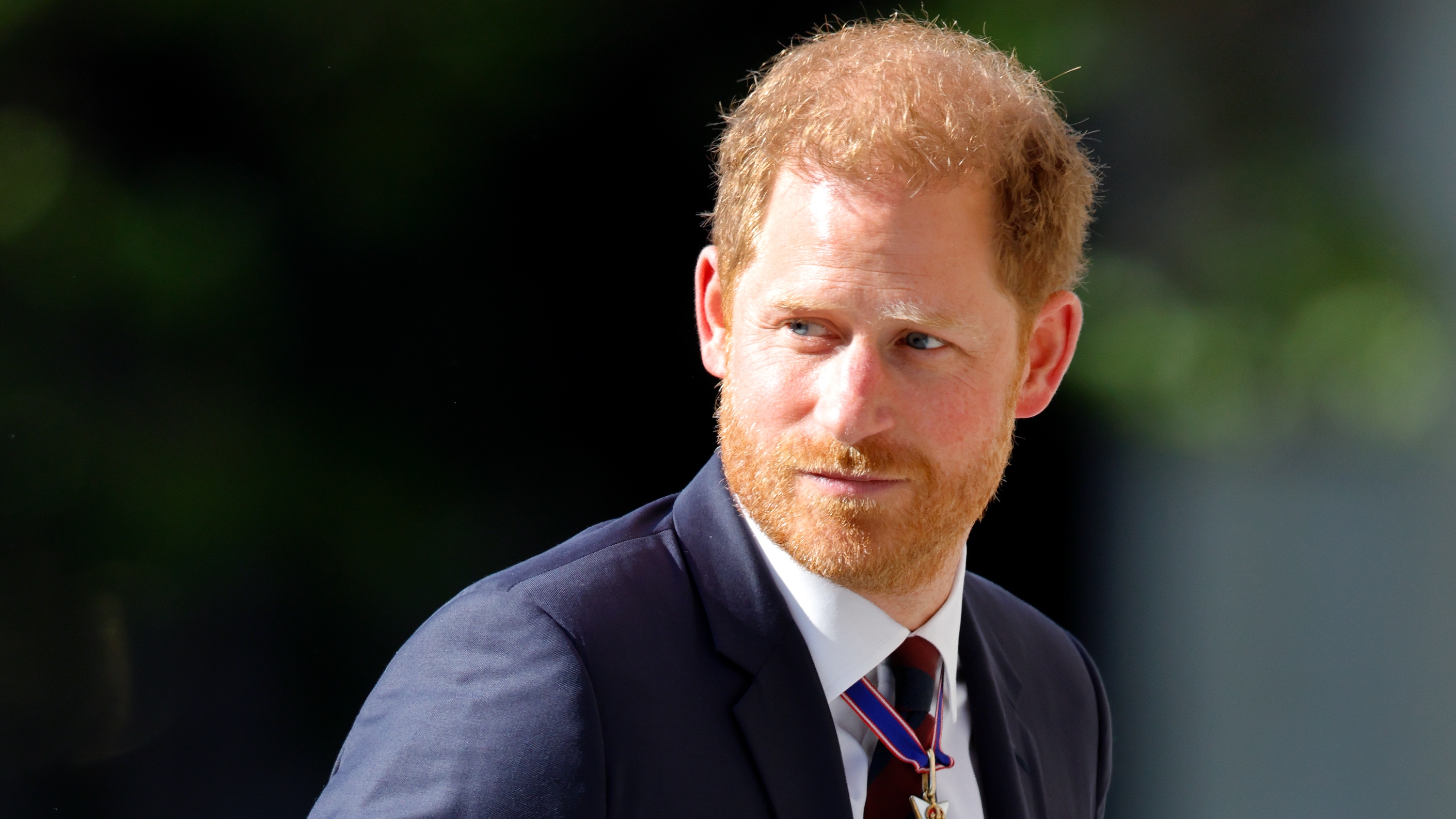 Prince Harry (wearing a Household Division regimental tie) attends The Invictus Games Foundation 10th Anniversary Service at St Paul's Cathedral on May 8, 2024