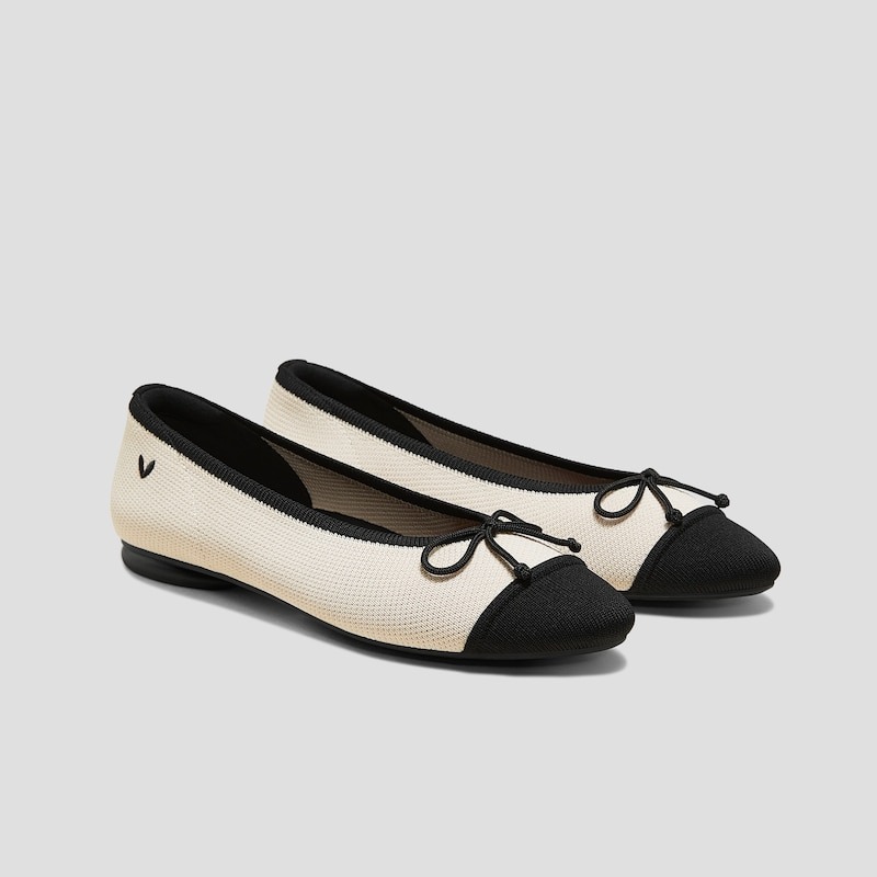 Vivaia Almond-Toe Bow Flats