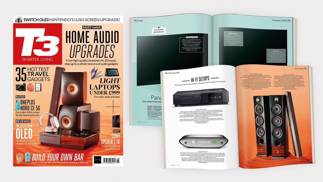 Cover of T3 issue 324 featuring the cover line &#039;Must-have home audio upgrades&#039;.