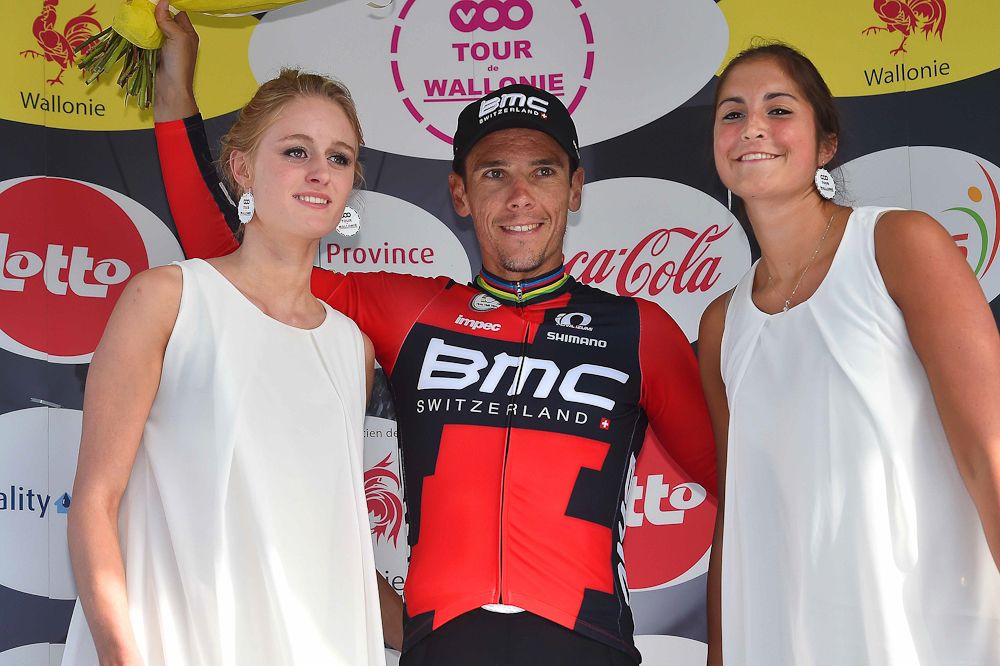 Philippe Gilbert on the stage 3 podium