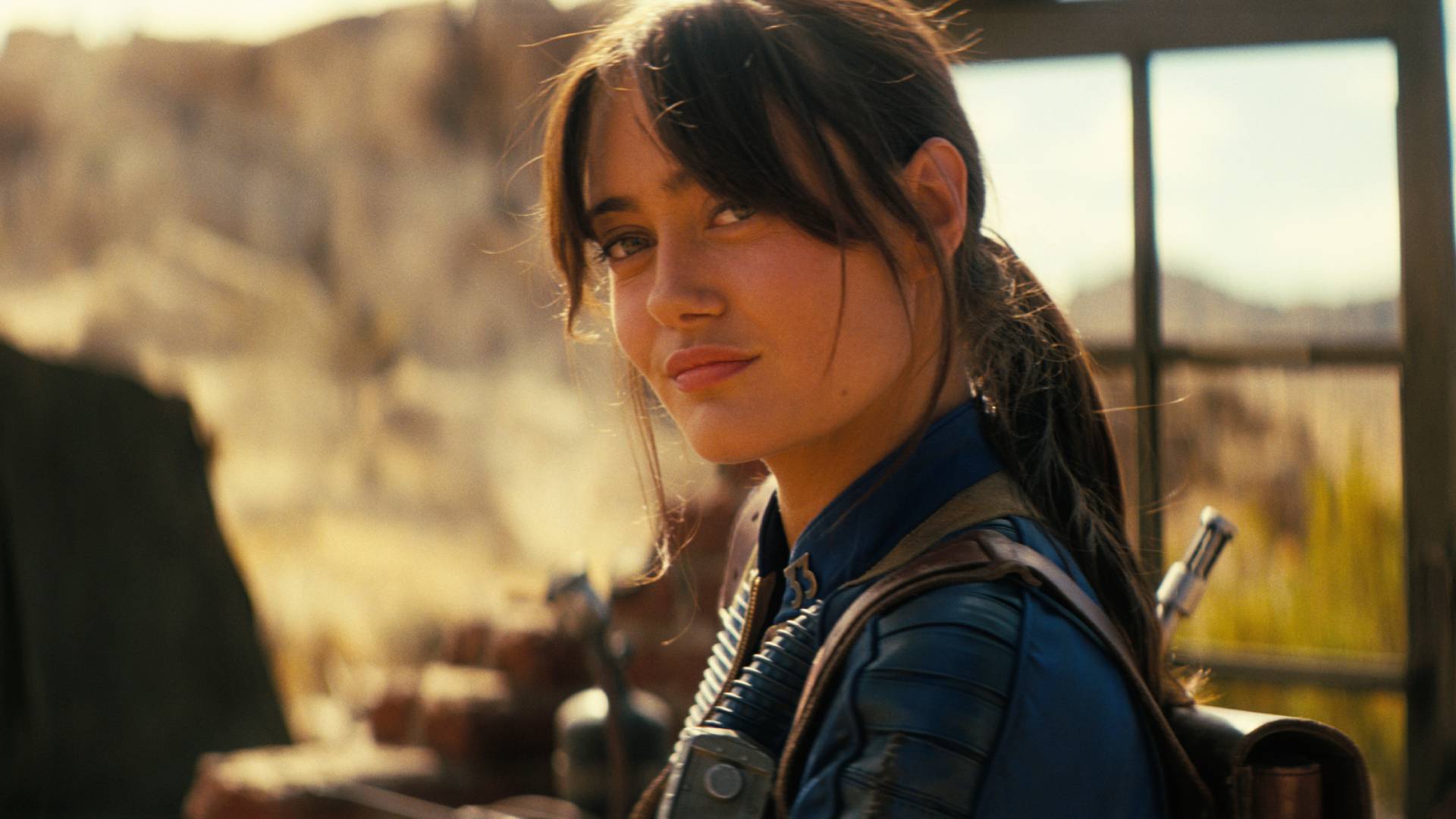 Lucy outside in Fallout season 2