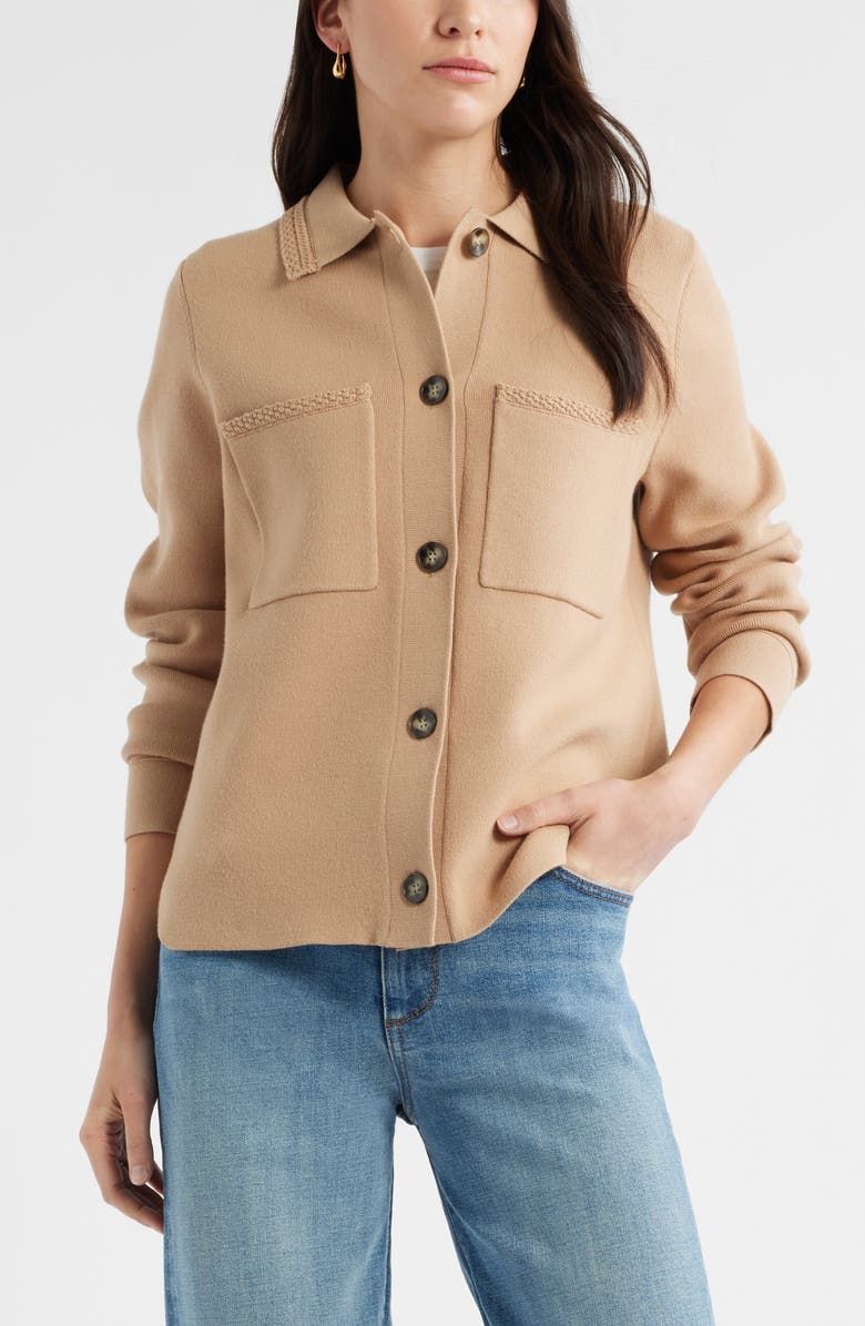 Sweater Shirt Jacket