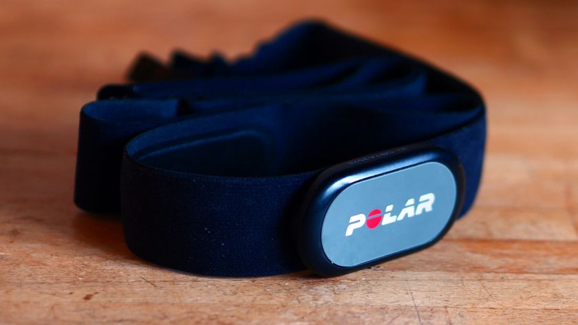 Polar H9 heart rate monitor on a wooden countr top