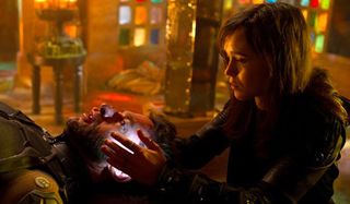 X-Men: Days of Future Past Kitty Pryde uses her powers on Wolverine