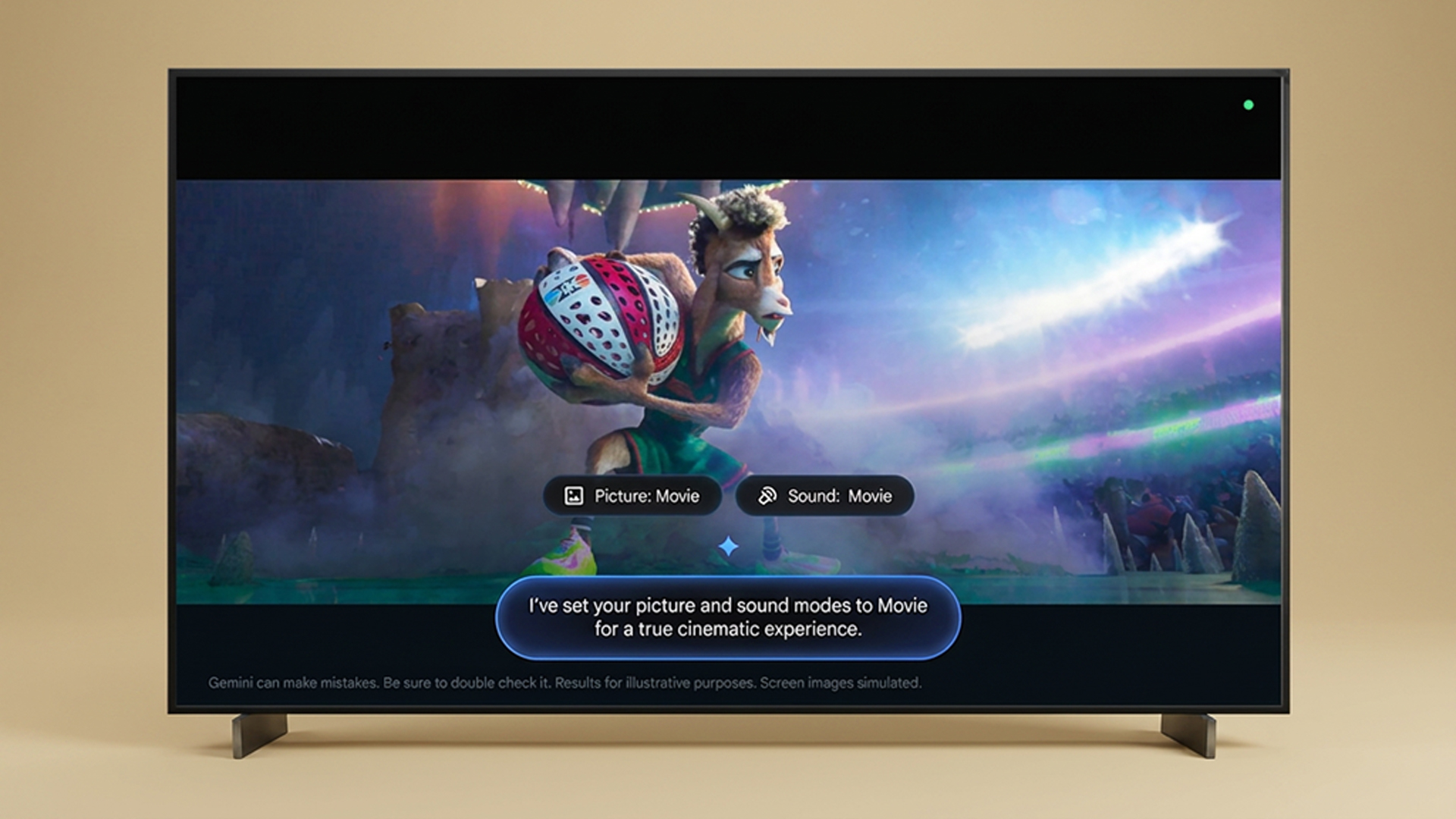 New Gemini picture settings control on a TCL Gemini TV