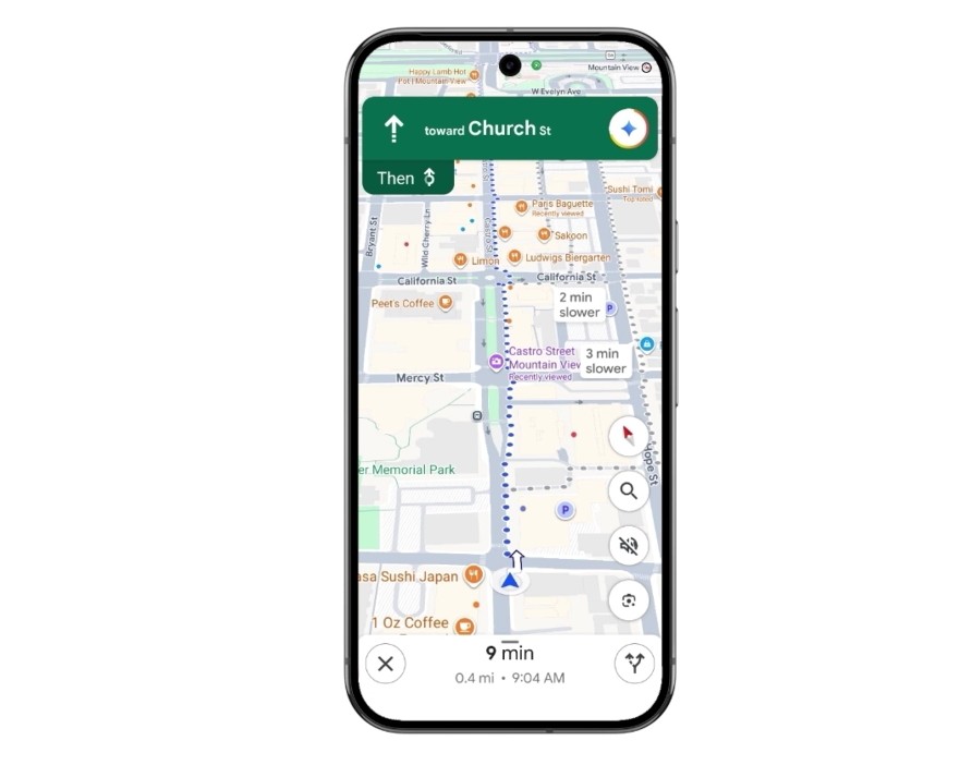 Gemini p&aring; Google Maps