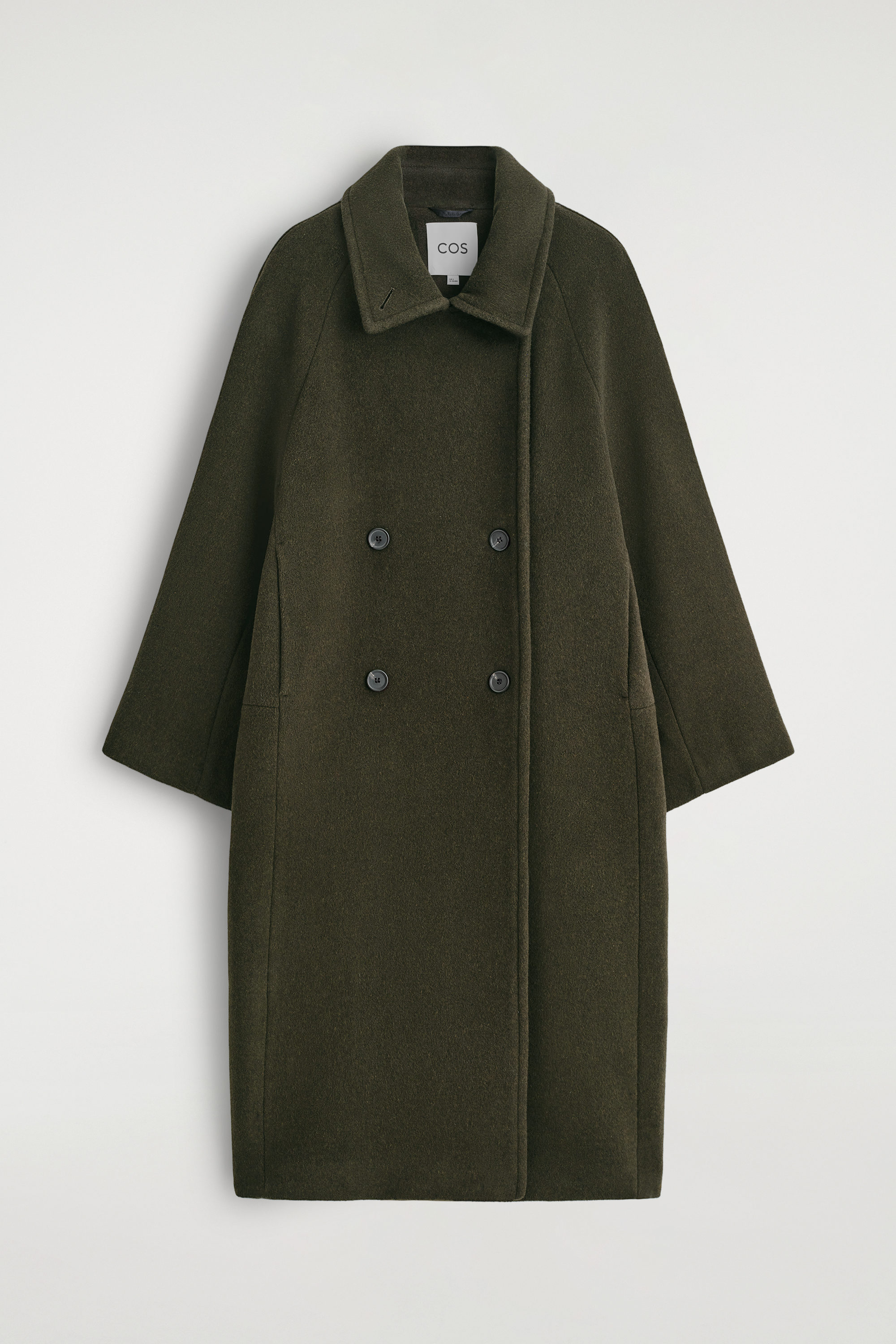 Oversized Double-Breasted Wool Coat