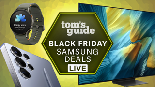 Collage of Samsung items on sale for Black Friday