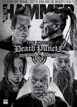 The cover of Metal Hammer magazine issue 250 featuring Five Finger Death Punch