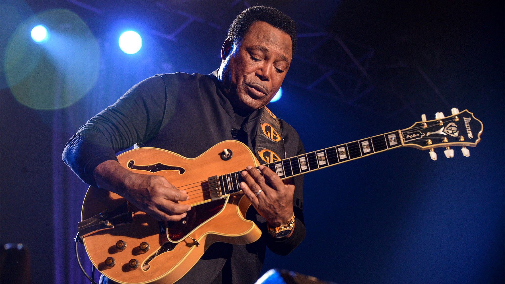 George Benson performs at the Ticketpro Dome on June 15, 2016 in Johannesburg, South Africa. The U.S. Grammy award-winning legend also performed in Cape Town.
