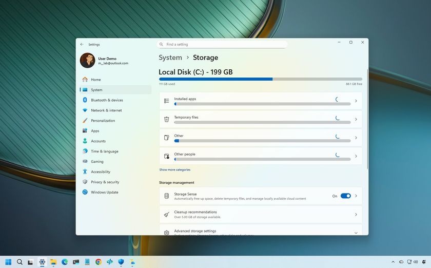 Windows 11 free up space