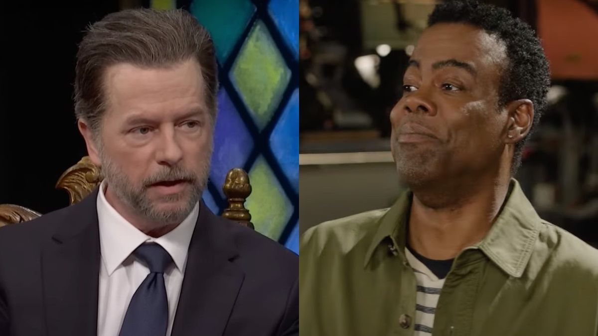 Side by side of David Spade and Chris Rock on SNL.