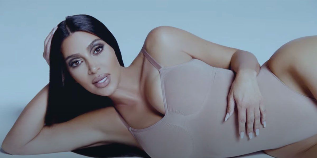 Kim Kardashian Trying on Skims  Kim Kardashian Pulled Off the