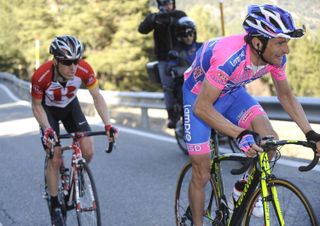 Michele Scarponi and Levi Leipheimer, Volta a Catalunya 2011, stage three