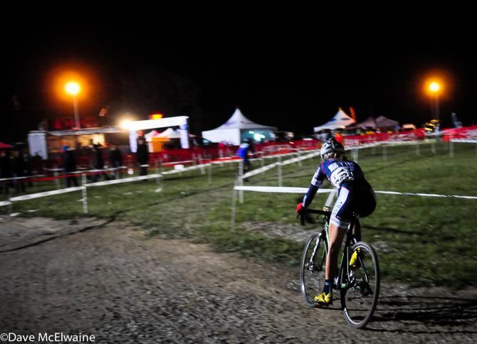 Amanda Miller (TIBCO) chasing Nash mid-race