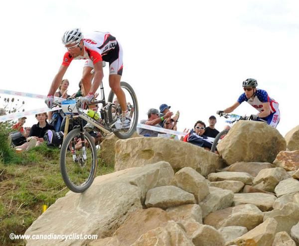 Karl Markt being chased by Jeremiah Bishop