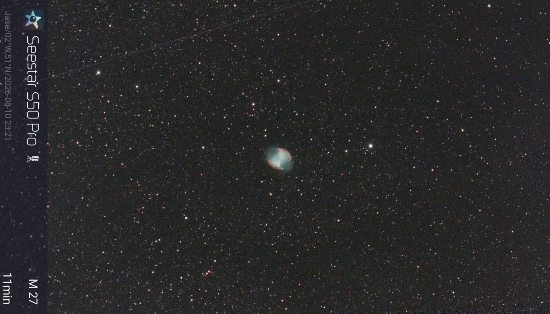 Observational images of the night sky and the sun taken with the ZWO Seestar S50 Pro smart telescope