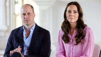 Kate Middleton Prince William statement for Dame Deborah - Prince William, Duke of Cambridge and Catherine, Duchess of Cambridge during a visit to Daystar Evangelical Church on March 26, 2022 in Great Abaco, Bahamas.
