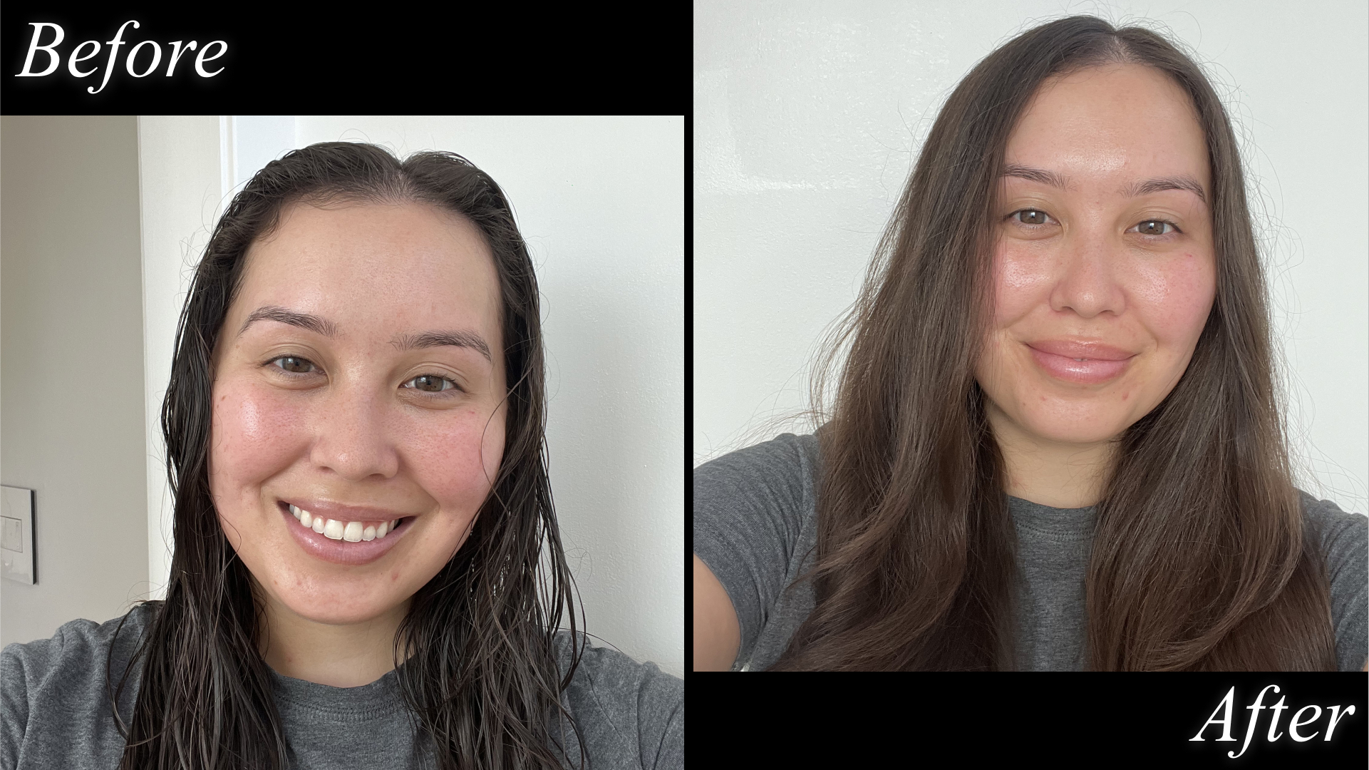 catharine malzahn before and after dyson airwrap