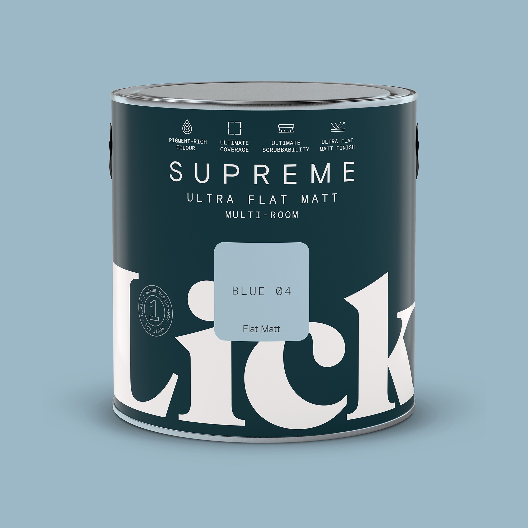 Lick Blue 04 Ultra Flat Matt Paint