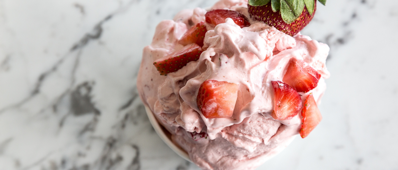 Image of strawberry ice cream