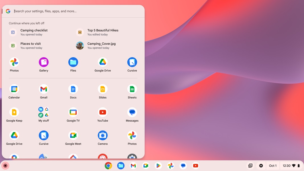 Chromebook users will soon find an update that lets their laptop offer suggestions about where to continue after logging out/shutting down.