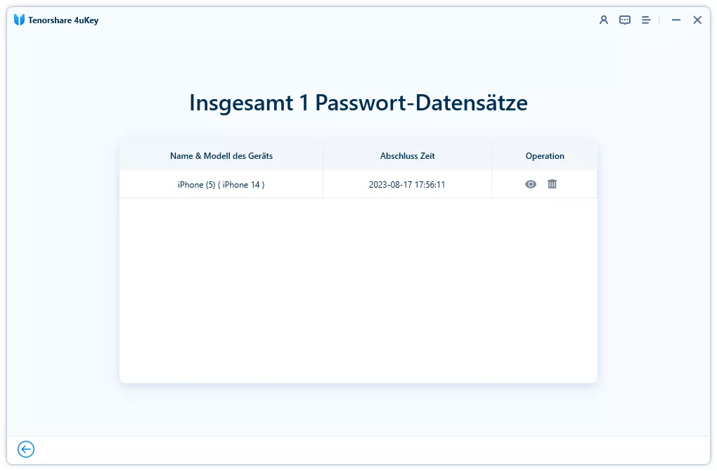 Tenorshare Passwort Manager: Schritt 5.2