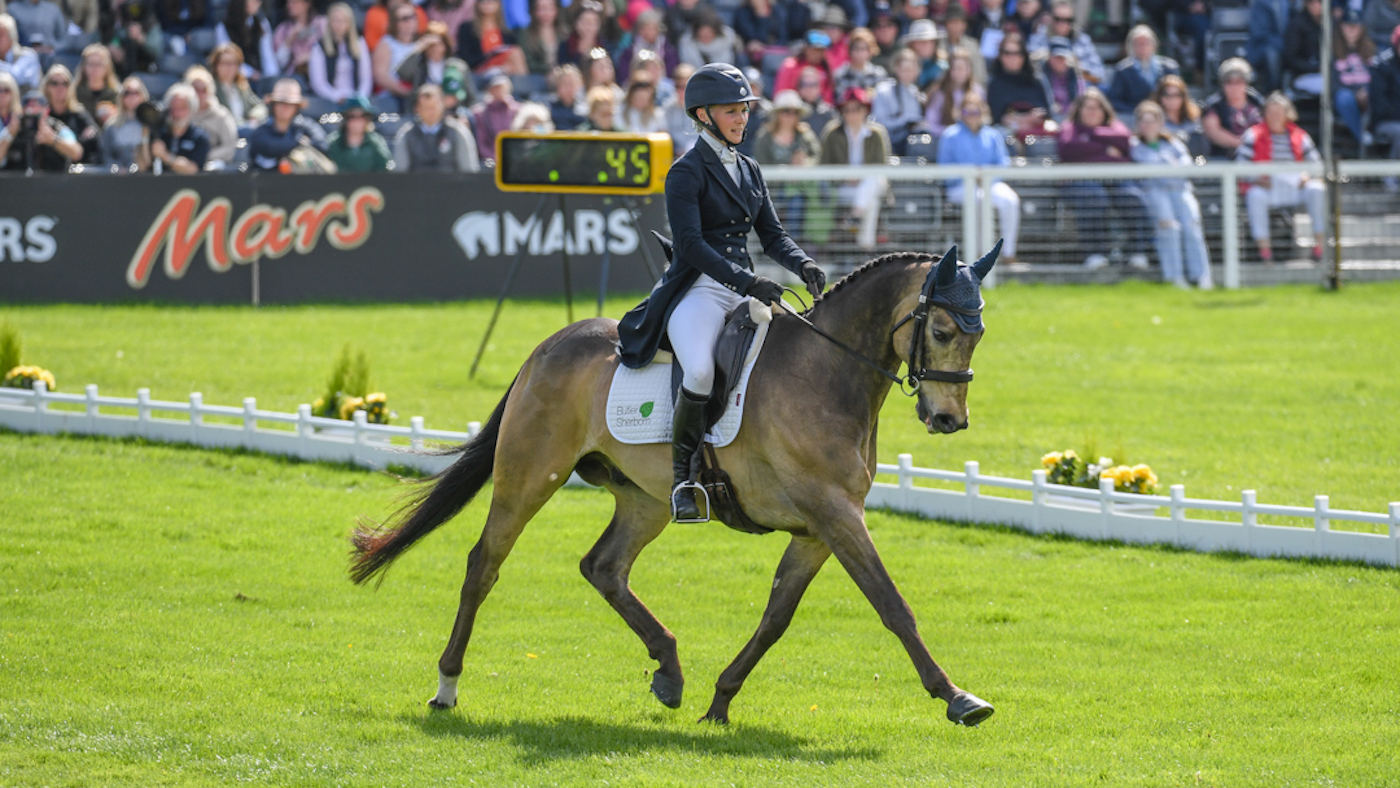 Sarah Way and Dassett Cooley Dun at Badminton Horse Trials 2022