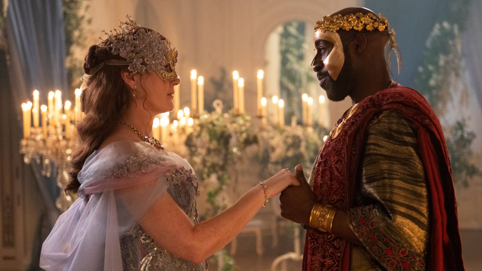 Lord Anderson holds Violet's hand