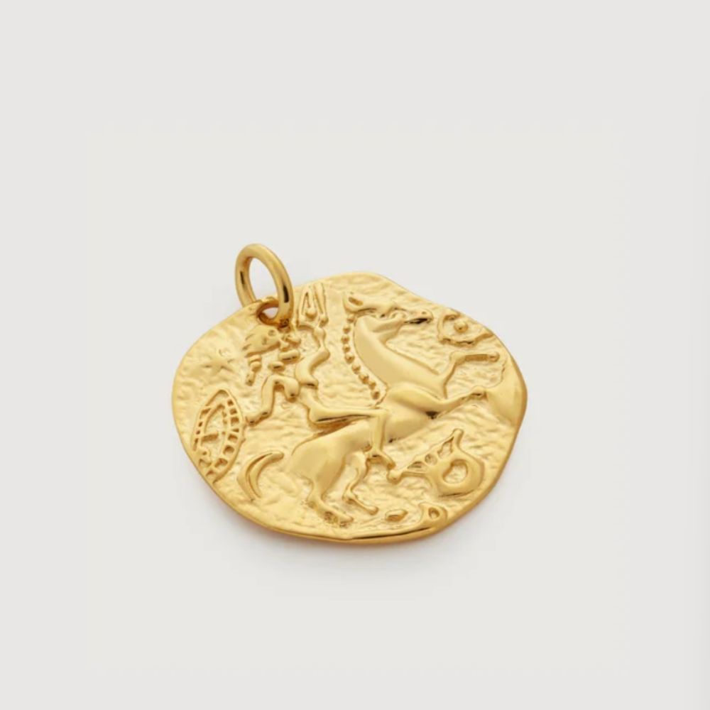 Gold coin necklace