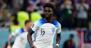 World Cup 2022 is following the same pattern as Euro 2020 for England: Bukayo Saka of England looks on during the FIFA World Cup Qatar 2022 Group B match between England and USA at Al Bayt Stadium on November 25, 2022 in Al Khor, Qatar.