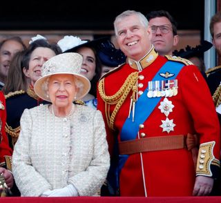 Queen Elizabeth II with her son Prince Andrew in 2019