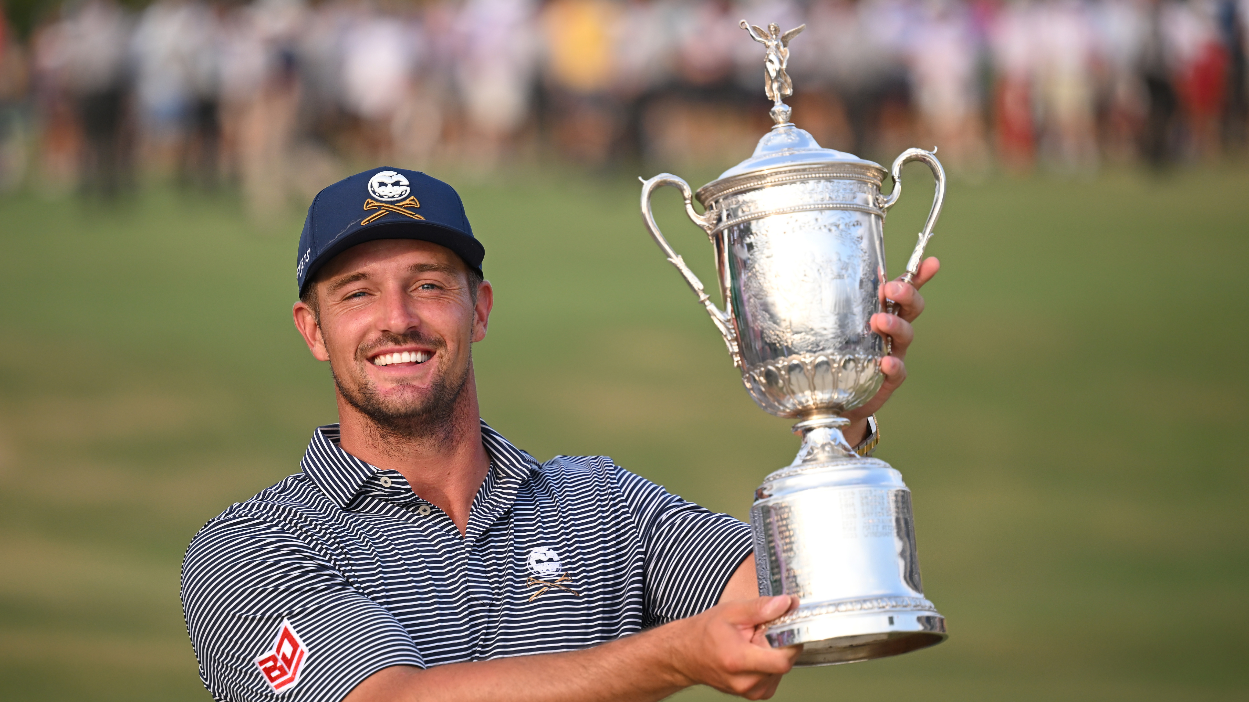Bryson DeChambeau with the US Open trophy