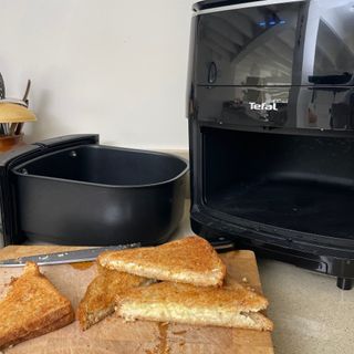 Image of Tefal during testing and cheese toastie
