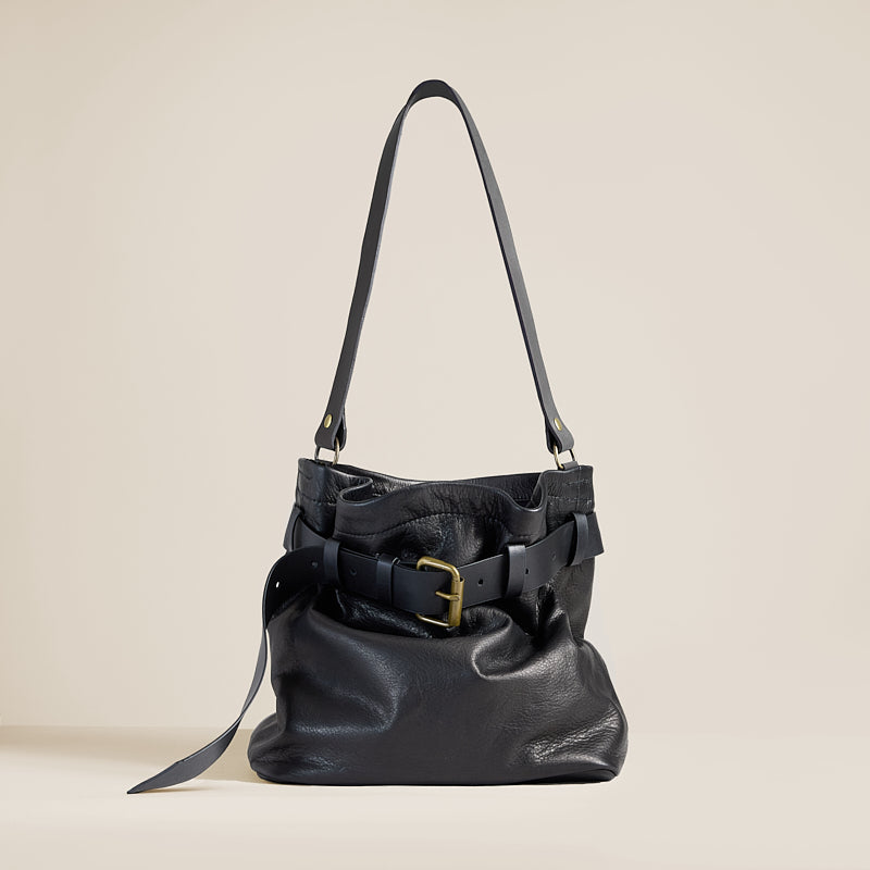 Belted Jane - Heritage "broken-In" Leather Black