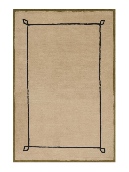 Serge Bordered Wool Rug by Nate Berkus, 6' x 9'