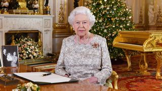 Queen giving her Christmas Day speech